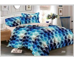 Luxury 4-PCs 3D Effect Duvet/Quilt Cover Complete Bedding Set Modern Quilt Cover