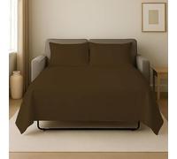Luxury 4-piece King Size Sleeper Sofa Bed Sheet Set, 100% Egyptian Cotton, 800 Thread Count, Fits Mattresses Up To 6 Drop, Soft & Durable Bedding. Chocolate Queen-XL Size (60 x 80 x 5)