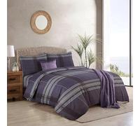Luxury 4-Piece Marble Floral Bedding Set - Soft Duvet Cover, Deep Pocket Fitted Sheet, Pillowcases - Wrinkle-Resistant, Hotel-Quality, Machine Washable, All-Season Bedding - K_Graphic-Check - King