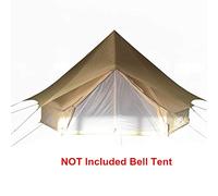Luxury 4 Season Waterproof Cotton Bell Tent with Stove Jack Hole Large Glamping Teepee for Camping Hiking Christmas Party Beige Learned extensively