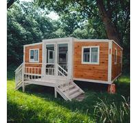 Luxury 40-Foot Double-Wing Extension Room Prefabricated House Two-Bedroom Expandable Prefabricated House