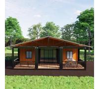 Luxury 40FT Prefab Tiny Home to Live in for Adults with 3 Bedrooms, Full Kitchen & Bath, Expandable Container House, Farm House Vacation Tiny Home Villas
