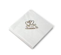 Luxury 50th Golden Wedding Anniversary Napkins