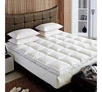 Luxury 5CM 2" Goose Feather & Down Mattress Toppers Bed Bedding Pad (Single: 90cm x 190cm)