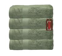 Luxury 700 GSM Bamboo Face Cloth (33 x 33 cm) - Pack of 4 - Ultra Soft, Hypoallergenic & Antibacterial - Super Absorbent Terry Weave - Perfect for Skincare & Spa Use (Sage Green, 4 Face Cloths)