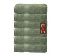Luxury 700 GSM Bamboo Face Cloth (33 x 33 cm) - Pack of 6 - Ultra Soft, Hypoallergenic & Antibacterial - Super Absorbent Terry Weave - Perfect for Skincare & Spa Use (Sage Green, 6 Face Cloths)
