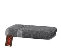 Luxury 700 GSM Bamboo Hand Towel (47 x 85 cm) - Ultra Soft, Antibacterial & Hypoallergenic - Super Absorbent Terry Weave - Eco-Friendly Towel for Bathroom & Guest Use (Charcoal, Single Hand Towel)
