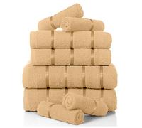 Luxury 8 Pack Boston Bale Set, Extra Soft 100% Egyptian Cotton, Highly Absorbent Towel 450 GSM, PEACH, MAIL BAG