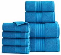 Luxury 800 GSM Egyptian Cotton Bathroom Towels - Heavyweight & Super Soft Hotel Quality Face Cloths, Hand Towels, Bath Towels, Jumbo Bath Sheets and Towel Sets (Teal/Turquoise, 1x Bath Towel)