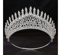 Luxury AB Crystal Tiara For Women Girls Wedding Party Queen Princess Rhinestone Gift Crown Hair Dress Jewelry silver