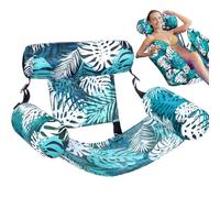 Luxury Adult Pool Floats | Inflatable Floating Lounger with Armrests | 2-in-1 Water Hammock for Bath, Tanning - 150kg Support UV Resistant, Ergonomic Design for Summer/Beach