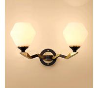 Luxury All-Copper Wall Lamp Living Room Wall Light Aisle Staircase Night Lights Modern American Wall Mounted Fixture(2-Lights)
