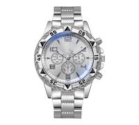 Luxury Analog Watch - Stainless Steel 4.1cm Easy Read | Business Dress Coin | Casual Watch | Stylish Accessory For Daily Office , Party, Party, Silver, Se référer au descriptif