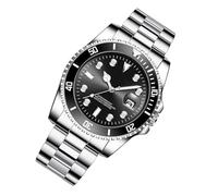 Luxury Analog Watch - Stainless Steel Metal Bracelet Classic Chronograph Dress 42mm | Trufo Water Resistant for Workplace Presentations Interviews, b, Fare riferimento alla descrizione, bracelet