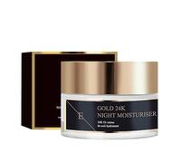 Luxury Anti-Wrinkle Night Moisturiser with 24K Gold and Vitamin A, 50ml, Lightweight Creamy Texture