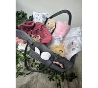 Luxury Baby Girl Nappy Caddy Hamper, Gift Wrapped, Newborn Gift, Maternity Leave Present