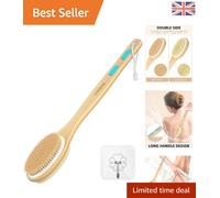 Luxury Back Scrubber with Double-Sided Bristles for Exquisite Skin Exfoliation
