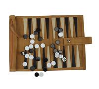 Luxury Backgammon Set - Board Game, Classic Strategy Set, Compact Wooden Design, Traditional Family Entertainment, Dice Playing Equipment, Mind Recreation, Folding for Fun