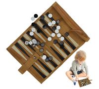 Luxury Backgammon Set, Classic Strategy Board Game, Portable Travel Backgammon GameSet For Strategic Thinking And Competitive Play Use Durable | Adults, Kids, Travel, Home, Indoor, Family GameUse