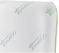 Luxury Bamboo Memory Foam Laytech Foam Jumbo Pillow - White - Fabric