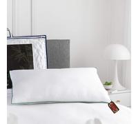 Luxury Bamboo Pillow - Ultra Soft 100% Natural Bamboo Fiber Cover with Microfibre Filling - Hypoallergenic, Antibacterial & Durable Bed Pillows - Ideal Hotel Pillows For Homes, Hotels & Guest Rooms