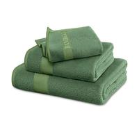 GC GAVENO CAVAILIA Bamboo Bath Sheet Extra Large (90x140cm) - 500 GSM Super Water Absorbent Towels Large Bamboo Towels 2 Pack (60% Bamboo, 40% Cotton) - Extra Soft Towel Bath Sheets - Green