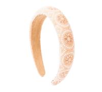 Luxury Baroque Rhinestone Hairband for Women Wide Crystal Padded Headband