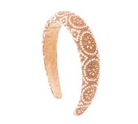 Luxury Baroque Rhinestone Hairband for Women Wide Crystal Padded Headband