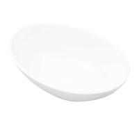 vidaXL Luxury Basin Oval-shaped Matt Dark Brown Ceramic Bathroom Vanity Sink