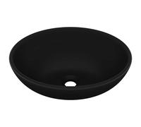 Luxury Basin Oval-shaped Ceramic Bathroom Vanity Sink Multi Colours vidaXL