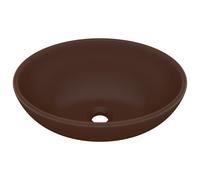 Luxury Basin Oval-shaped Ceramic Bathroom Vanity Sink Multi Colours vidaXL