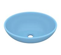 Luxury Basin Oval-shaped Ceramic Bathroom Vanity Sink Multi Colours vidaXL