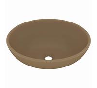 Luxury Basin Oval-shaped Ceramic Bathroom Vanity Sink Multi Colours vidaXL