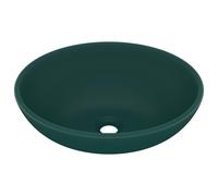 Luxury Basin Oval-shaped Ceramic Bathroom Vanity Sink Multi Colours vidaXL