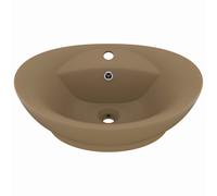 Luxury Basin Overflow Oval Ceramic Bathroom Vanity Sink Multi Colours vidaXL