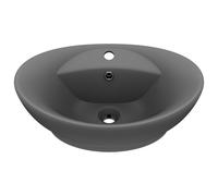 Luxury Basin Overflow Oval Ceramic Bathroom Vanity Sink Multi Colours vidaXL