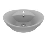 Luxury Basin Overflow Oval Ceramic Bathroom Vanity Sink Multi Colours vidaXL