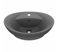 Luxury Basin Overflow Oval Ceramic Bathroom Vanity Sink Multi Colours vidaXL