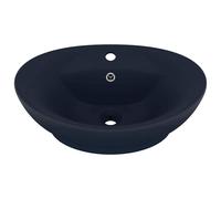Luxury Basin Overflow Oval Ceramic Bathroom Vanity Sink Multi Colours vidaXL