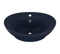 Luxury Basin Overflow Oval Ceramic Bathroom Vanity Sink Multi Colours vidaXL