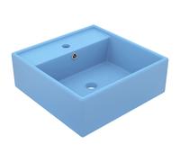 Luxury Basin Overflow Square Ceramic Bathroom Vanity Sink Multi Colours vidaXL