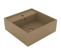 Luxury Basin Overflow Square Ceramic Bathroom Vanity Sink Multi Colours vidaXL