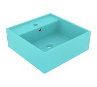 Luxury Basin Overflow Square Ceramic Bathroom Vanity Sink Multi Colours vidaXL