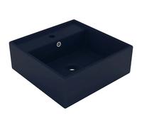 Luxury Basin Overflow Square Ceramic Bathroom Vanity Sink Multi Colours vidaXL