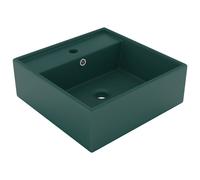 Luxury Basin Overflow Square Ceramic Bathroom Vanity Sink Multi Colours vidaXL