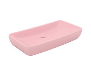 Luxury Basin Rectangular Ceramic Bathroom Vanity Sink Multi Colours vidaXL