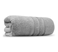 Luxury Bath Sheets Zero Twist Cotton 600 GSM (90 x140cm) Thick & Plush Hotel Quality Large Pool Spa & Hotel Bathroom Bath Towels | Pack Of 1 Silver Grey