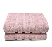 Luxury Bath Sheets Zero Twist Cotton 600 GSM (90 x140cm) Thick & Plush Hotel Quality Large Pool Spa & Hotel Bathroom Bath Towels | Pack Of 2 Blush Pink