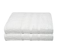 Luxury Bath Sheets Zero Twist Cotton 600 GSM (90 x140cm) Thick & Plush Hotel Quality Large Pool Spa & Hotel Bathroom Bath Towels | Pack Of 2 Snow White,