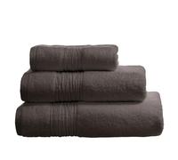 Luxury Bathroom 2 x Hand Towel & 2 x Bath Towel Bundle Set | Pack of 4 | Turkish Cotton Linen Blend 600GSM | Charcoal Grey Colour | 50cm x 90cm & 70cm x 130cm | Thick & Plush